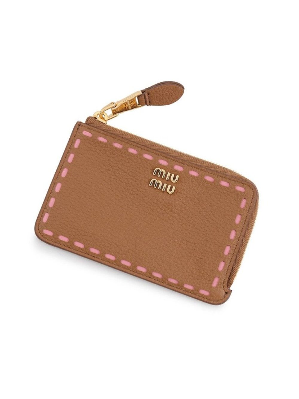 Miu Miu Card Case Logo Calfskin